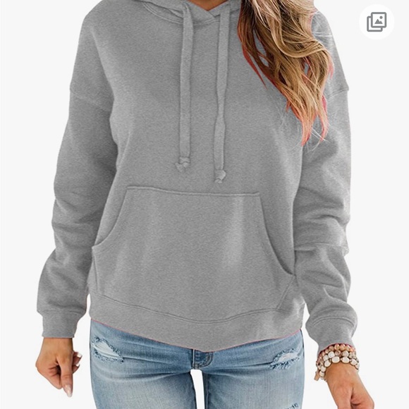 Bingerlily Womens Hoodie Lightweight Loose Sweatshirt with Pocket - Picture 1 of 9